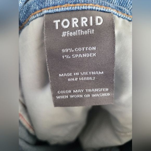 Torrid High Rise Straight Leg Jeans 18 - Picture 4 of 6